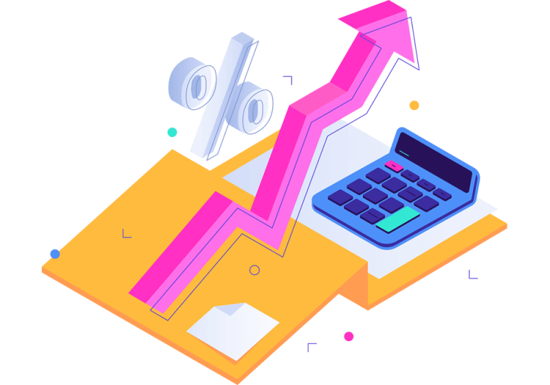 Calulator and up graph